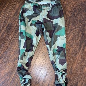 Army Fatigue / Camo stacked pants